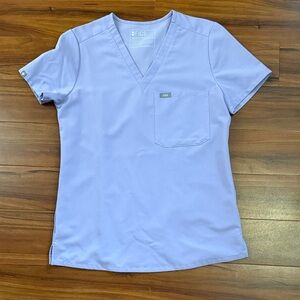 XS Limited Edition Figs Lavender Dew V-Neck Scrub Top